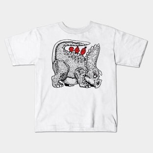 Triceratop collector of birds Kids T-Shirt